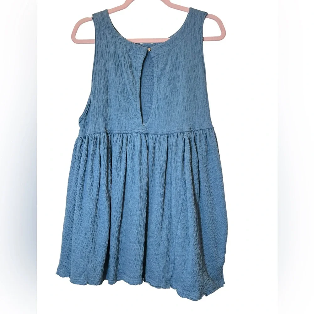 Free People Beach I'm Still Obsessed Sleeveless Mini Dress Size S Blue